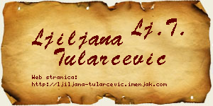 Ljiljana Tularčević vizit kartica